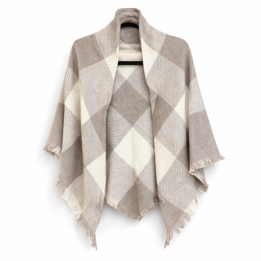 Estate Plaid Polyester/Wool Triangle Wrap: 01 CMR