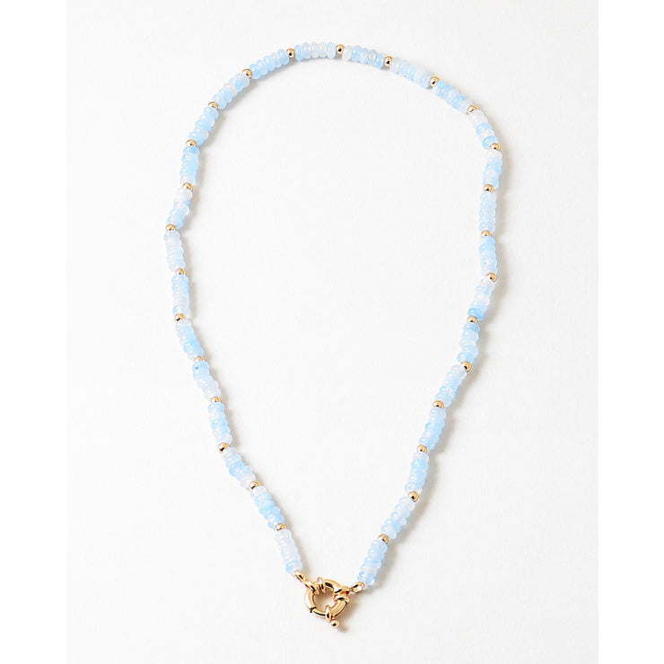 Blue Lace Toggle Necklace