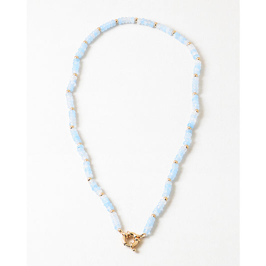 Blue Lace Toggle Necklace