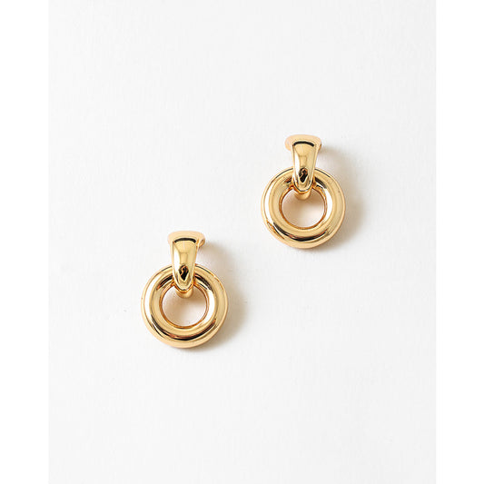 GOLD DIPPED DOORKNOCKER EARRINGS