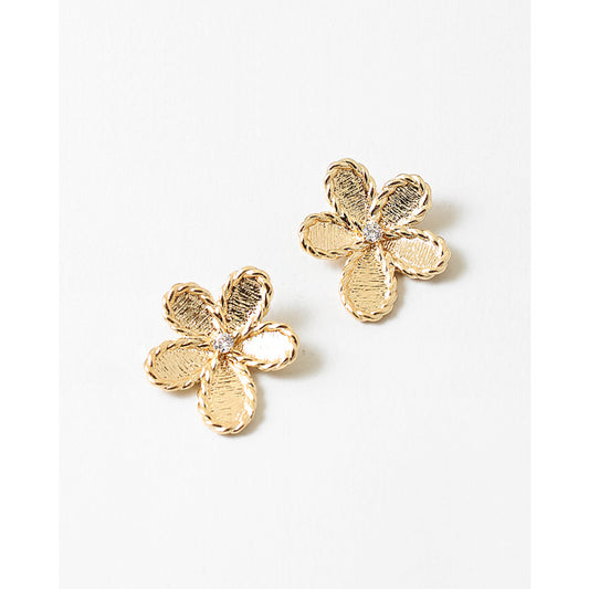 Golden Flower Stud