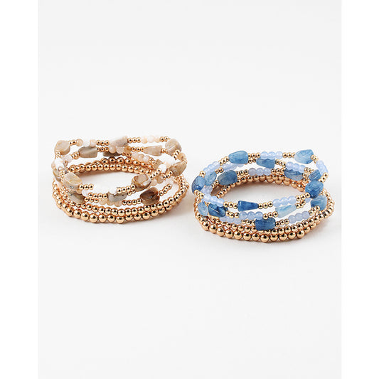 LIGHT BLUE / LAPIS BRACELET SET