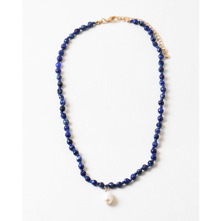 Navy & Pearl Classic Necklace