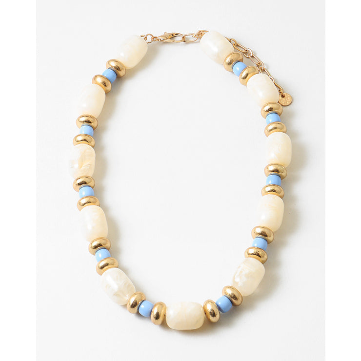 Cloud & Blue Lace statement Necklace