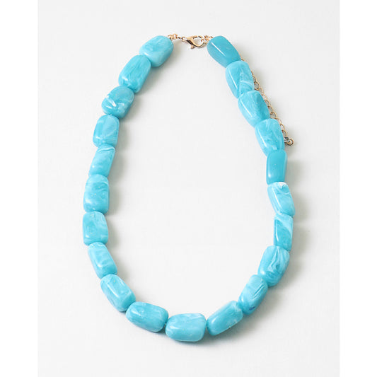 Aquatic Blue Statement Necklace