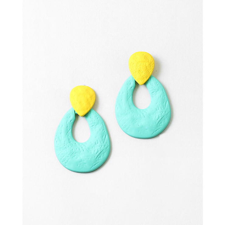 Yellow & Mint Earring