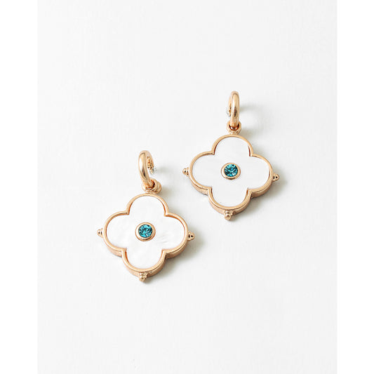 White Shell Clover Earring