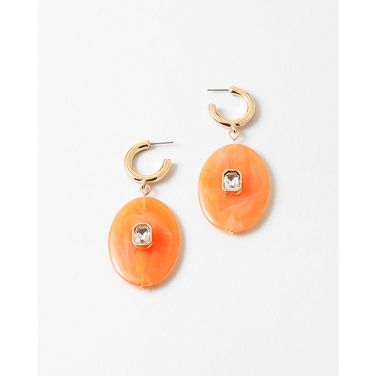 Orange Drop earring