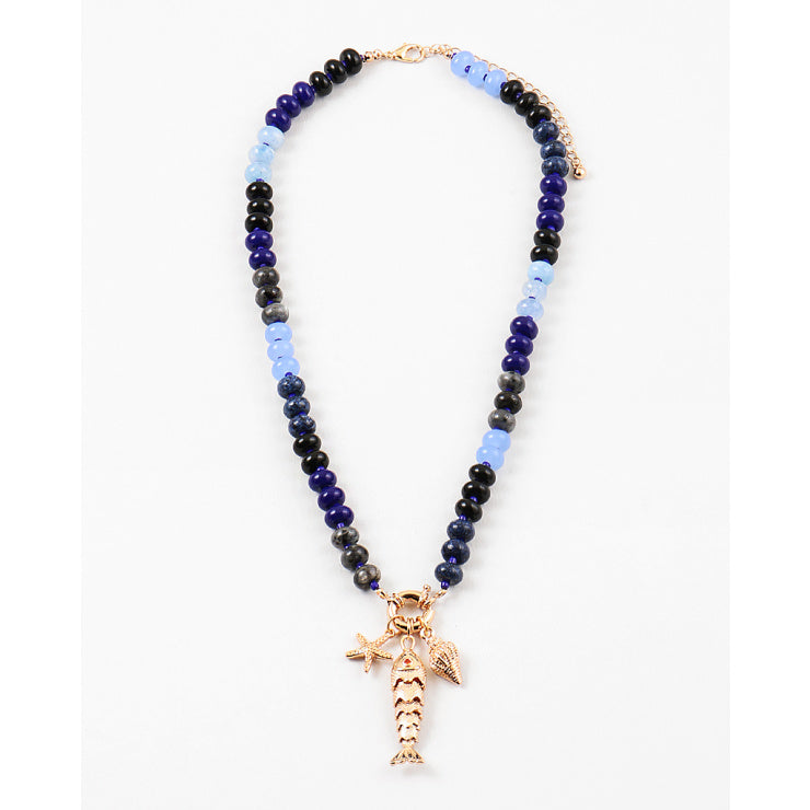Navy Sea Life Necklace