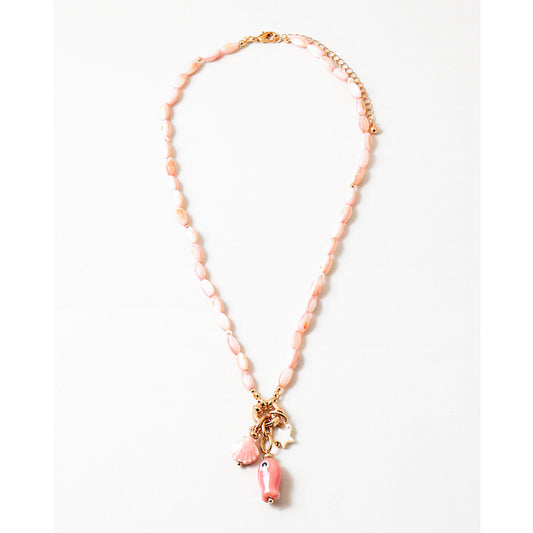 Pink Summer Sea life Necklace