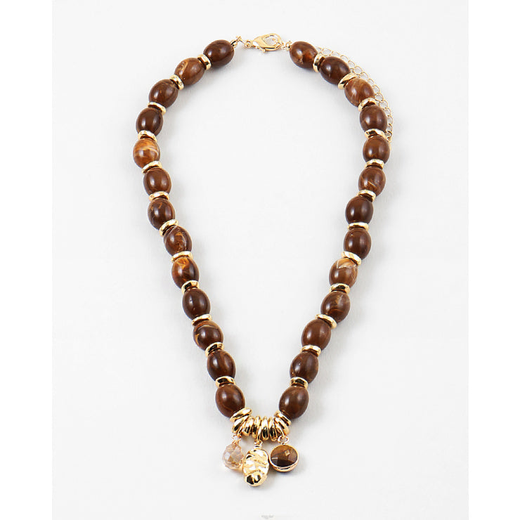 Brown Pop Necklace
