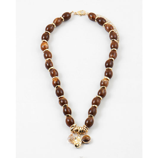 Brown Pop Necklace