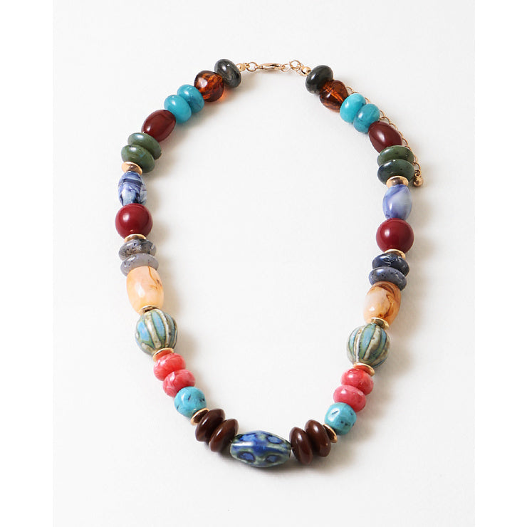 Fall Multi Bead Necklace