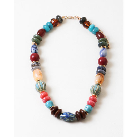 Fall Multi Bead Necklace