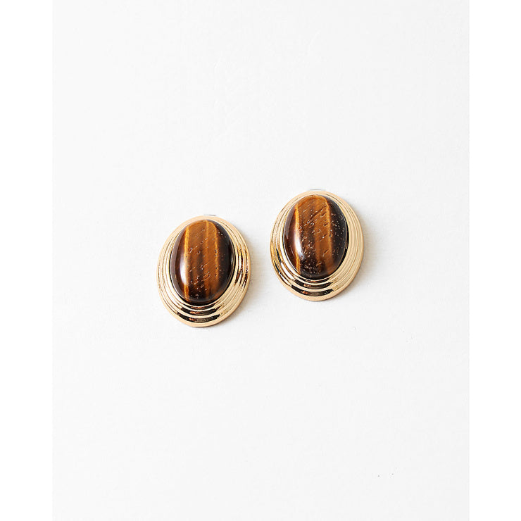 Tiger Eye Earring