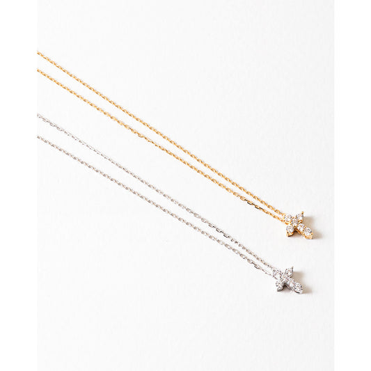 Gold Cross- Sterling Silver