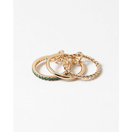 FJD7R0455-2 GOLD / EMERALD SIZE 7