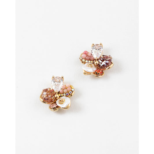 Natural & Pearl Statement Stud
