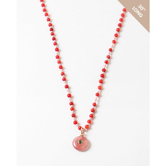 Lainey Necklace Red