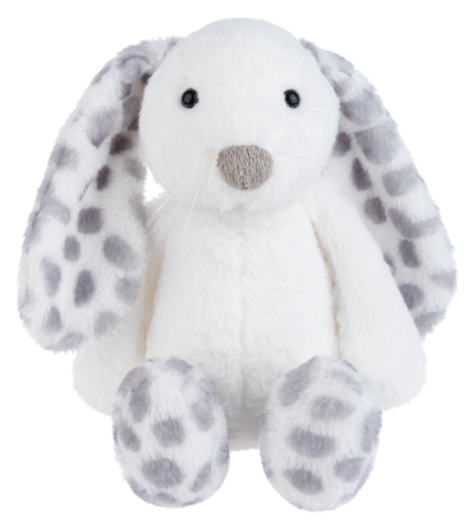 Hippity Hop Bunnies-Grey Polka-Dot