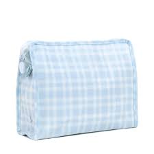 Roadie Medium Zip Pouch - Pimlico Plaid Blue