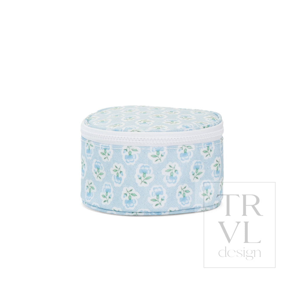 JEWEL ROUND CASE - PETITE FLEUR BLUE