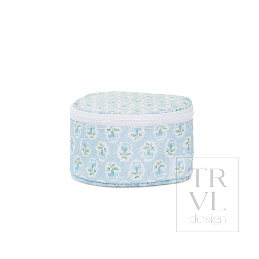JEWEL ROUND CASE - PETITE FLEUR BLUE