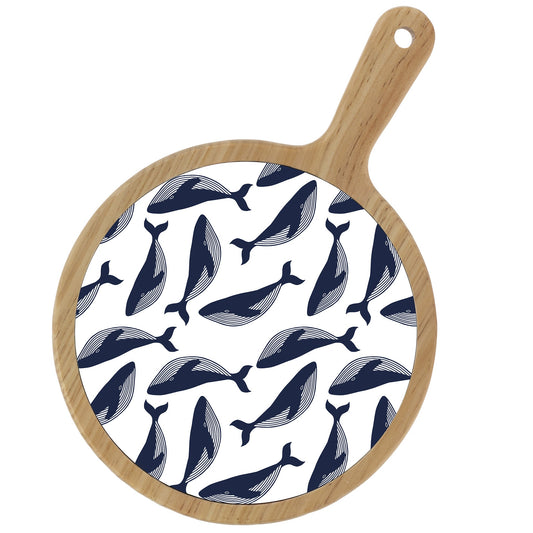 Navy Whale Cheeseboard