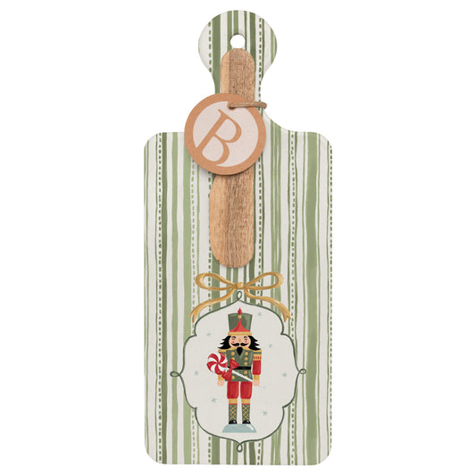 Frosty Nutcracker Cuterie & Spreader Set