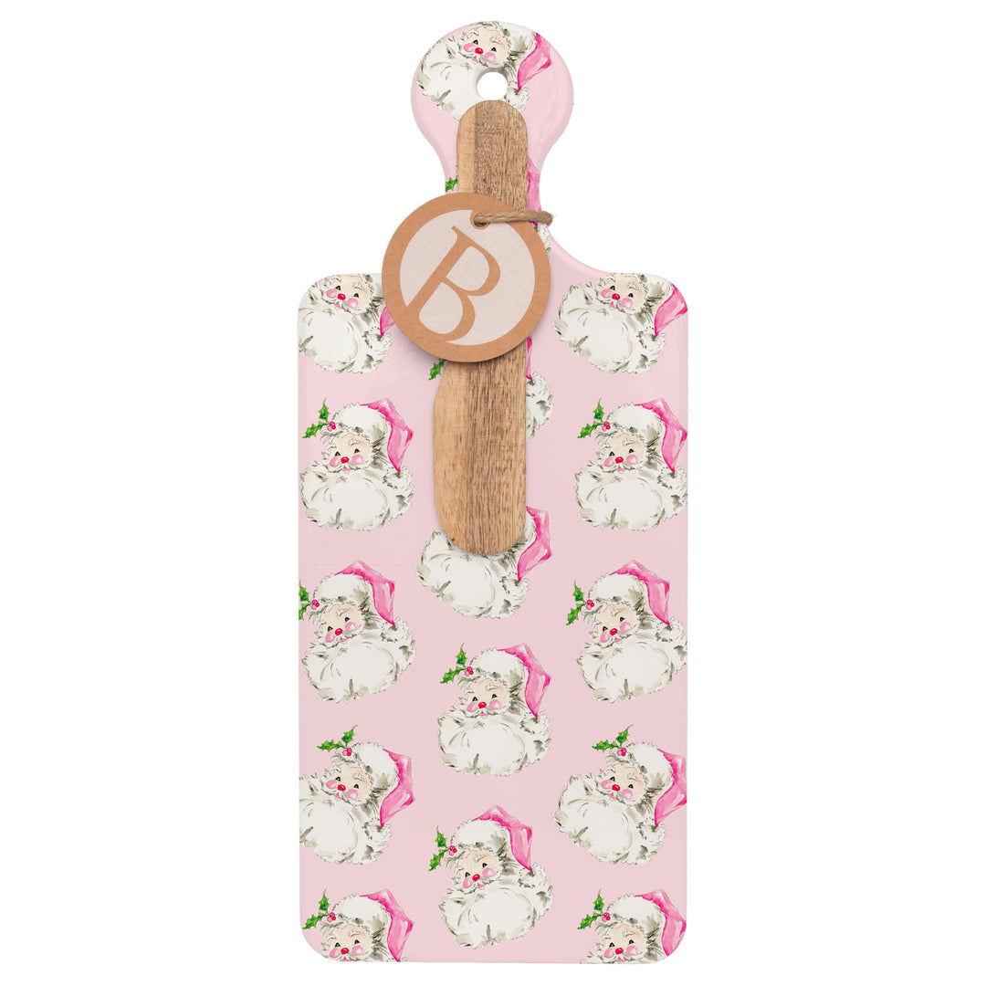 Pink Santa Cuterie & Spreader Set