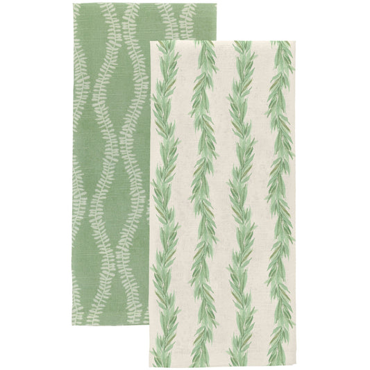 Leaf And Stem Tea Towels