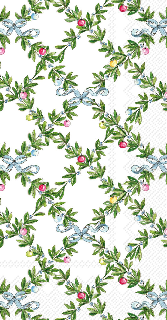Boxwood Ornaments Guest Towel