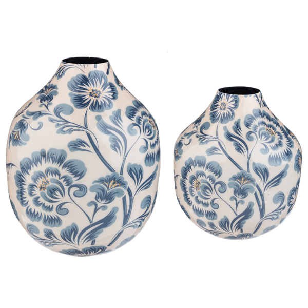 Blue Flower Vase Set