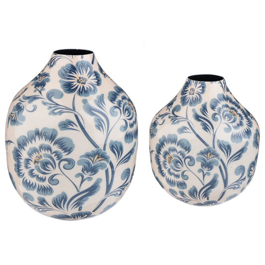 Blue Flower Vase Set