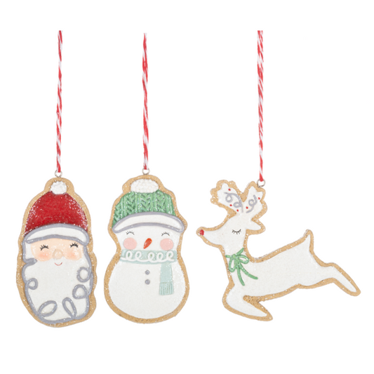Holiday Icon Frosted Cookie Ornaments