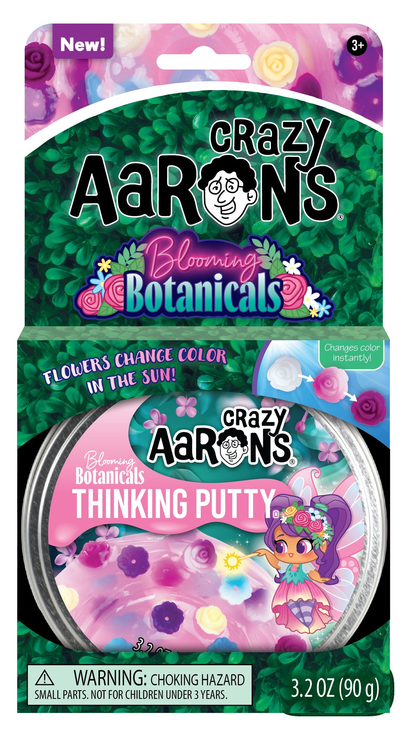 Blooming Botanicals  Full Size 4" Thinking Putty Tin