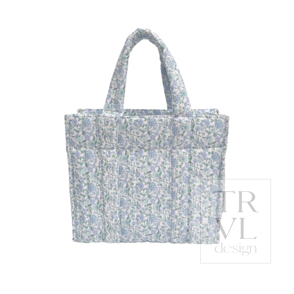 QUILTED MINI GO GO TOTE - HAMPTONS FLORAL