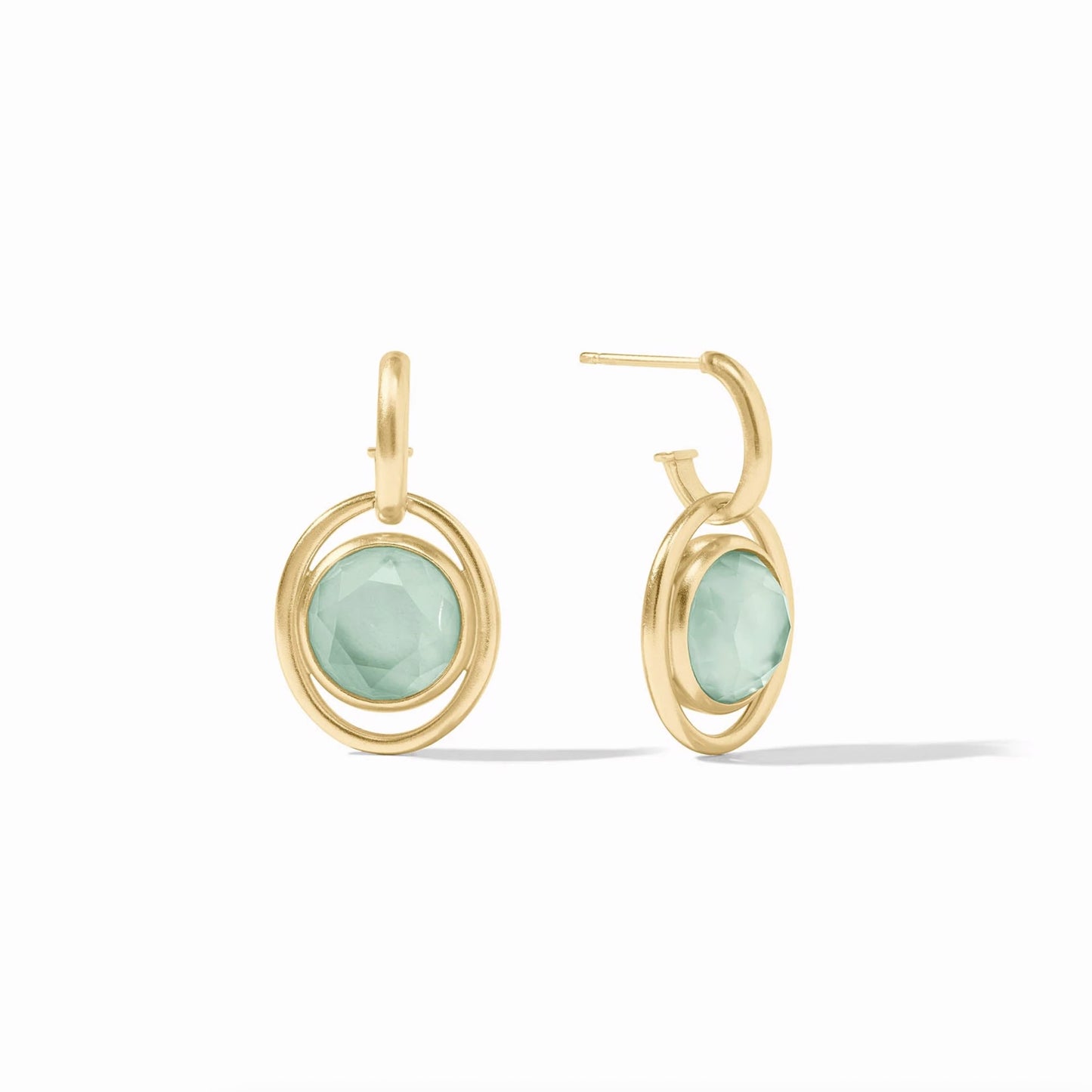 Laguna Stone Earring - Aquamarine Blue