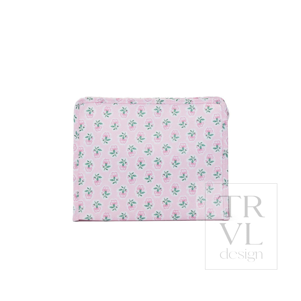 ROADIE LARGE Zip Pouch - PETITE FLEUR PINK