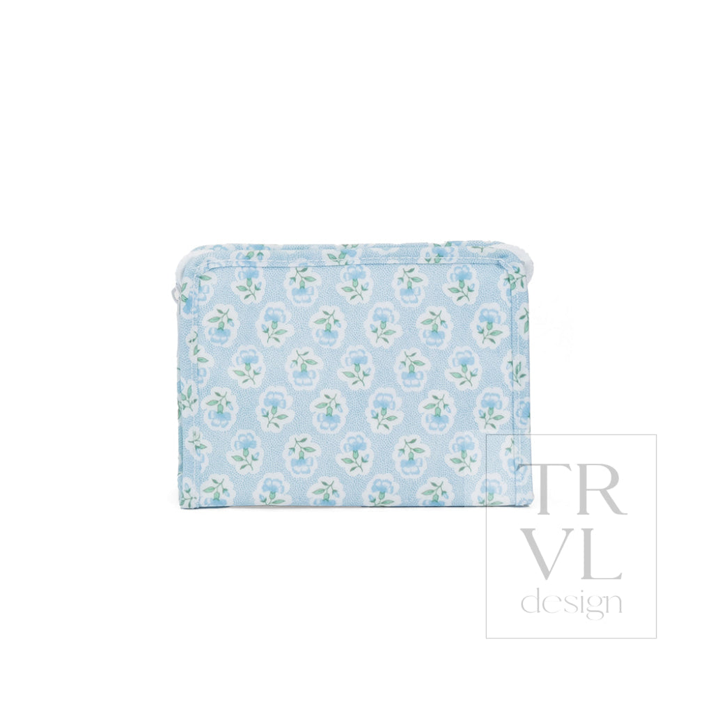 ROADIE MEDIUM Zip Pouch - PETITE FLEUR BLUE