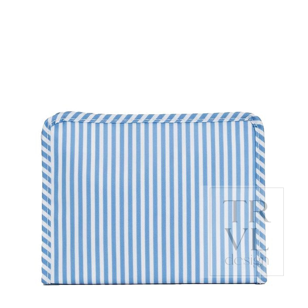 ROADIE MEDIUM Zip Pouch - PIMLICO STRIPE CHAMBRAY
