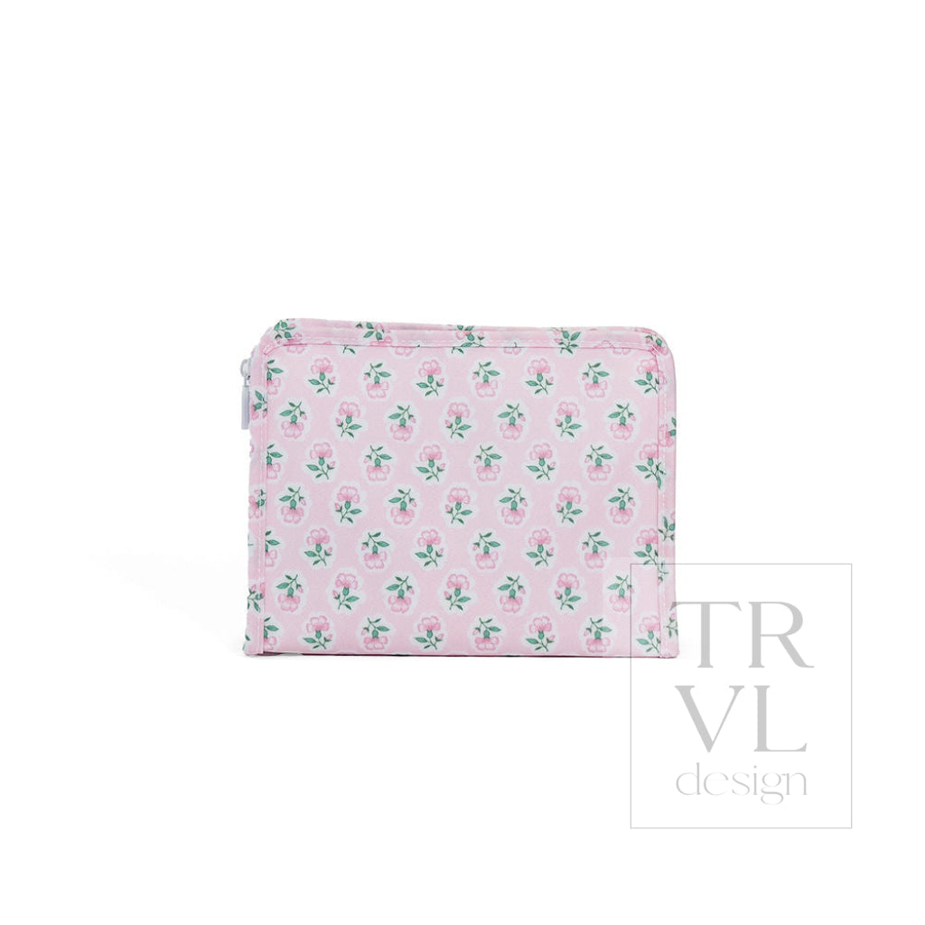 ROADIE SMALL Zip Pouch - PETITE FLEUR PINK