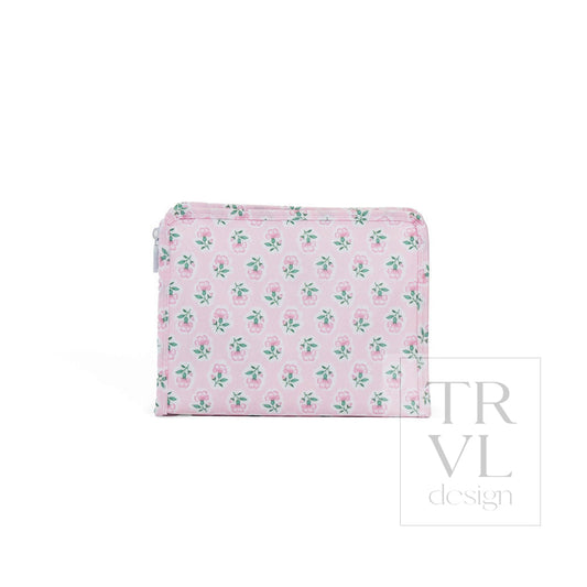 ROADIE SMALL Zip Pouch - PETITE FLEUR PINK