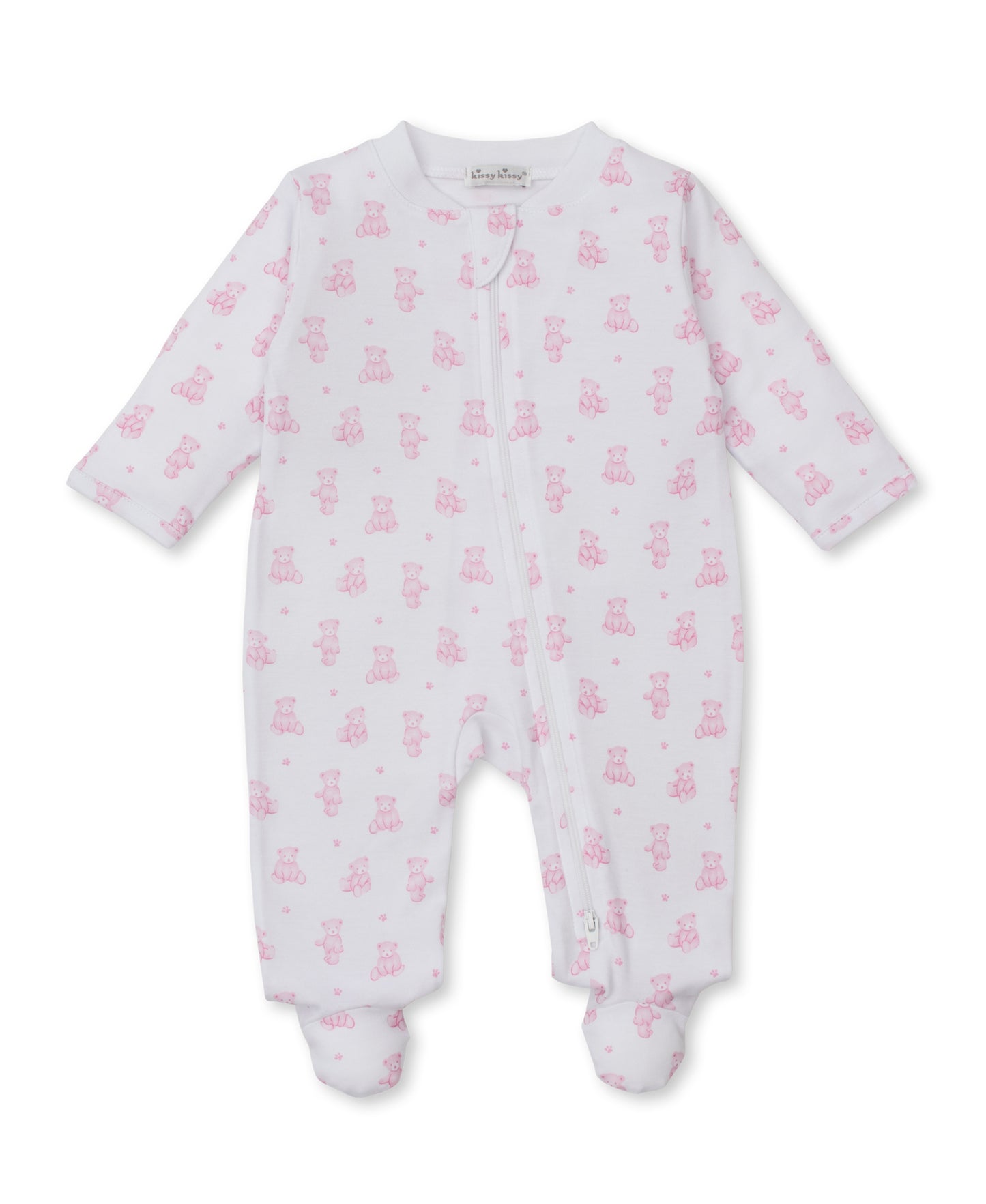 Kissy Kissy Teddy Bears Footie W/ Zip Prt