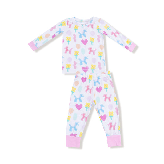 Balloon Animals Pink - L/s Loungewear Set