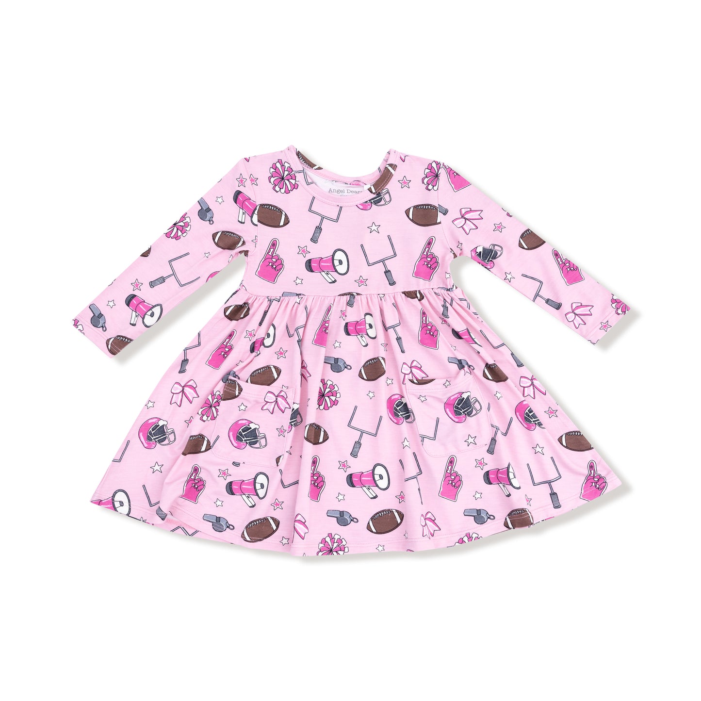 Game Day - Pink - Twirly L/s Dress