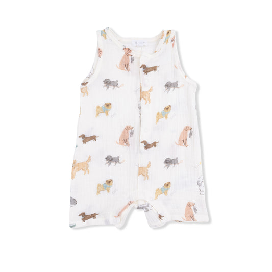 Awesome Dogs - Sleeveless Shortie Romper