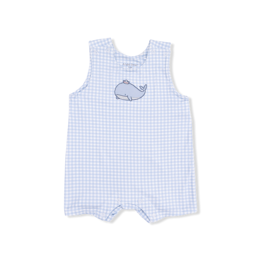 Bubbly Sailor Whales Blue - Sleeveless Jon Jon