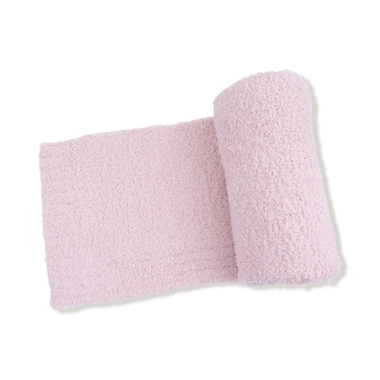 Chenille Stroller Blanket Blush 30X40