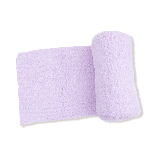 Chenille Stroller Blanket Lavender 30X40